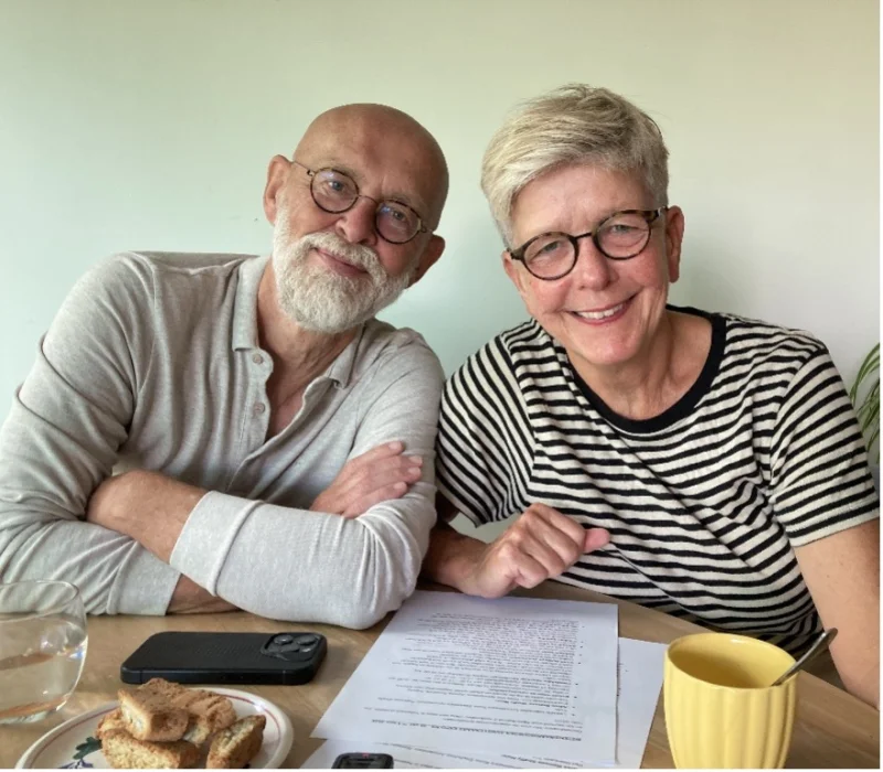 Organisatoren Hugo Lingeman en Lianne Postma