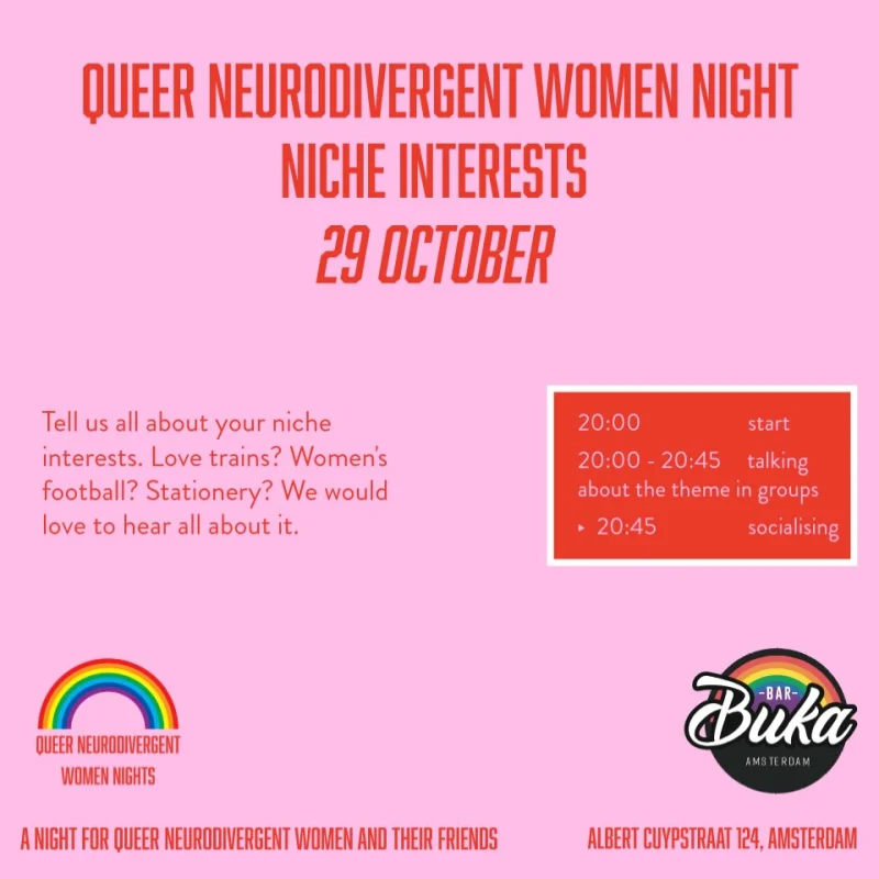 Queer Neurodivergente Vrouwenavond featured image