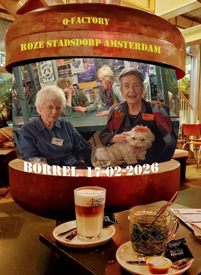 Roze Stadsdorp Borrel