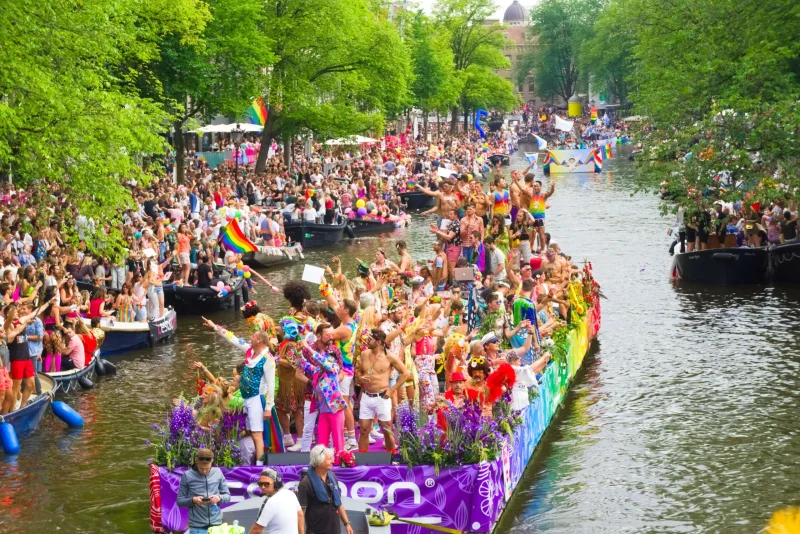 Amsterdam's WorldPride Canal Parade Draws Huge Crowds in Celebration of Unity
