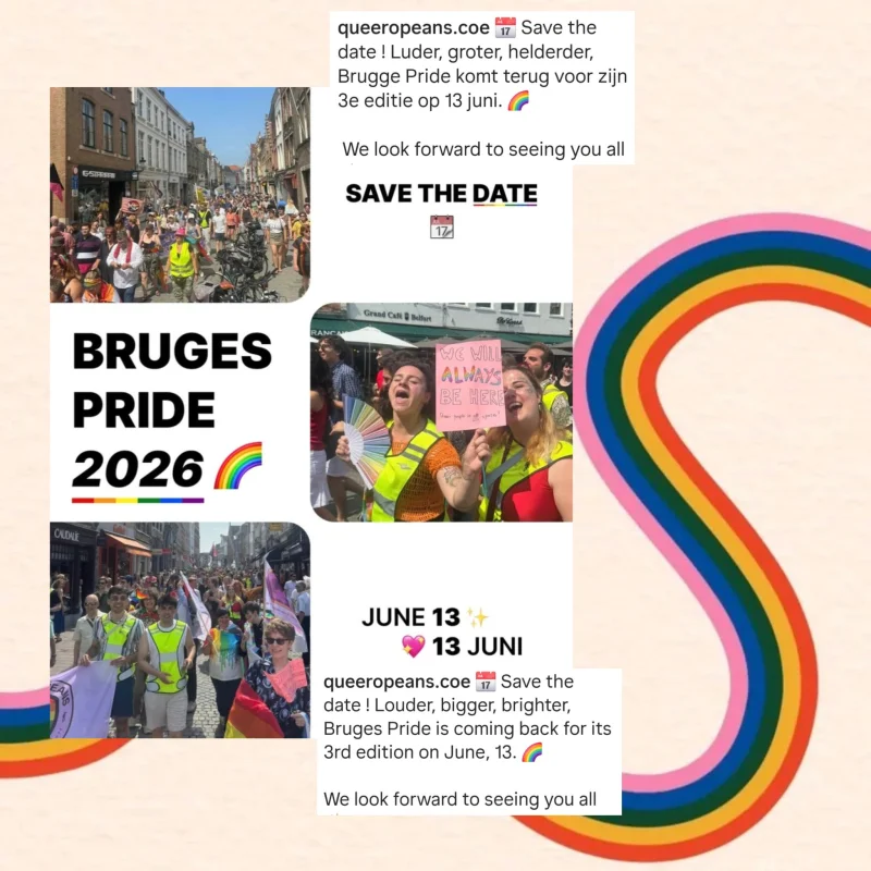 Bruges Pride Parade Scheduled for June 2026