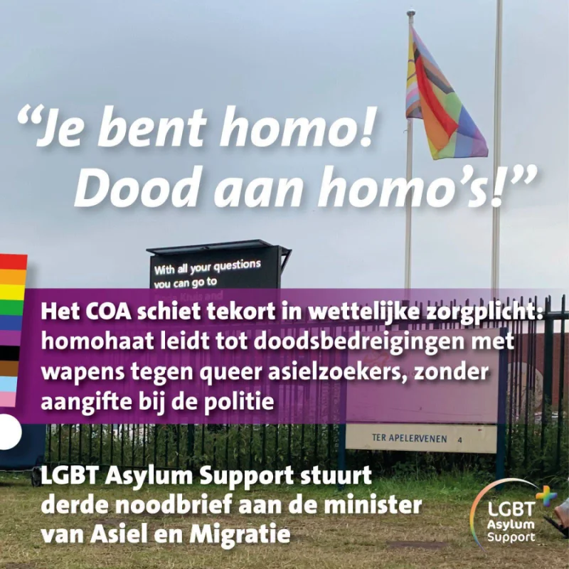 COA Accused of Failing Queer Asylum Seekers After Armed Homophobic Threats in Ter Apel