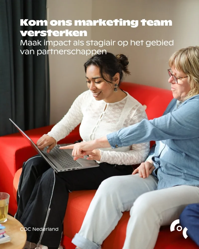 COC Nederland Seeks Fundraising Intern for 80th Anniversary Year