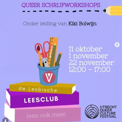 Ontwikkel je queer stem bij nieuwe reeks schrijfworkshops in Utrecht