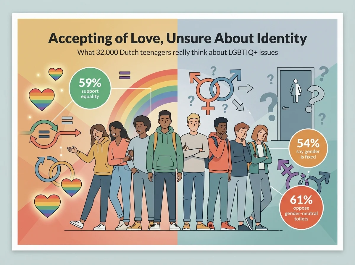 Dutch Youth Embrace LGB Rights But Resist Trans and Gender Identity, A Study Finds