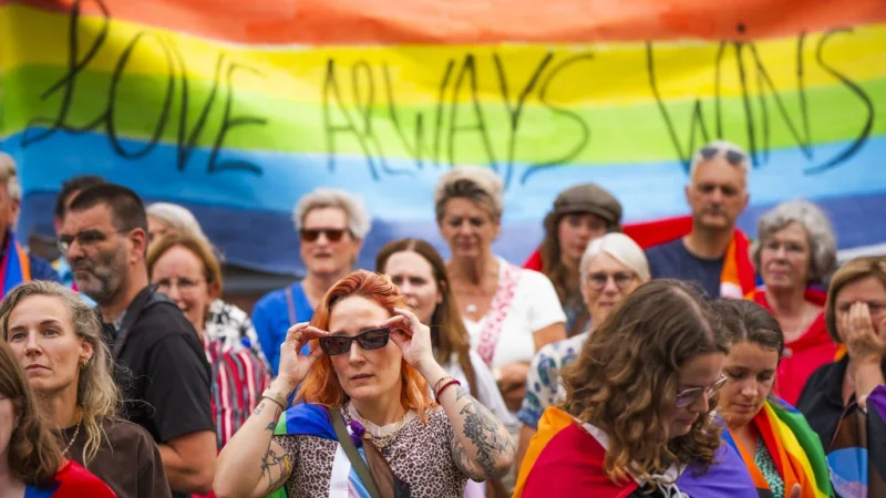 Oldebroek Rallies Under Rainbow Flag to Protest Scrapping of LGBTQI+ Policy