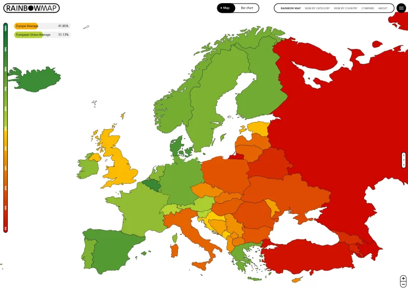 Report: Europe Sees Renewed Criminalization of LGBTQ+ People Amid Authoritarian Shift