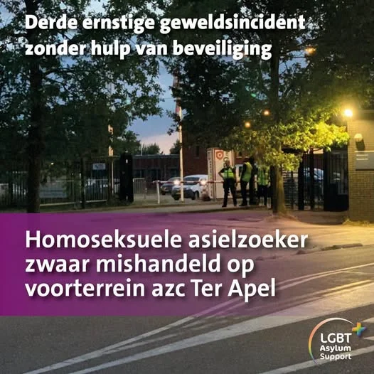 Ter Apel Security 'Watched' as Gay Asylum Seeker Was Beaten with Bike Chain, Says Support Group
